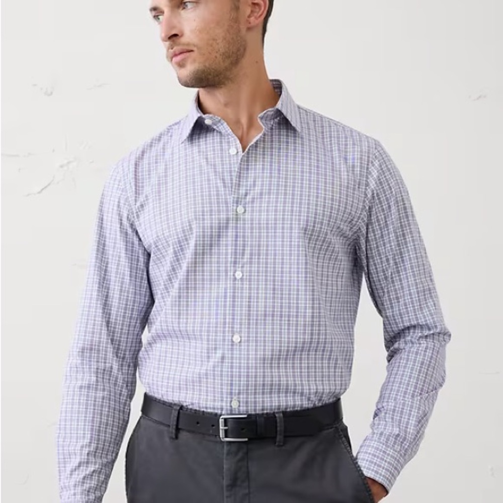 BANANA REPUBLIC ATHLETIC-FIT DRESS SHIRT‎ NWT SIZE L